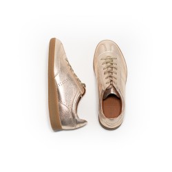 MAISON TOUFET Solveig Cuir Pailleté Doré Clair