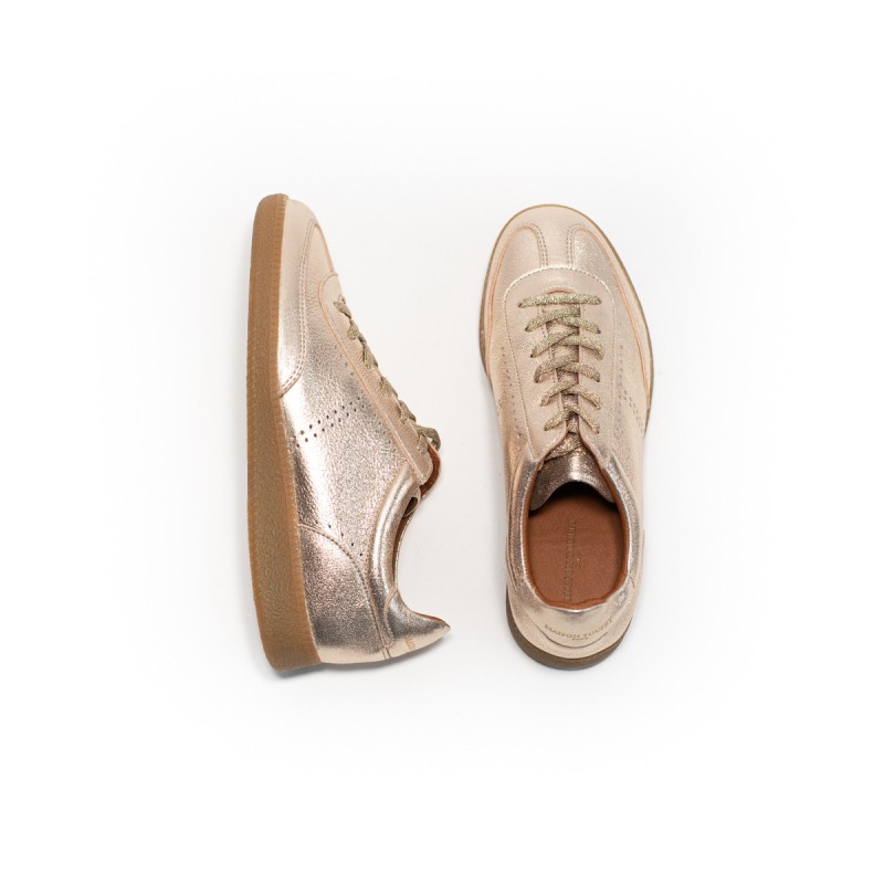 MAISON TOUFET Solveig Cuir Pailleté Doré Clair