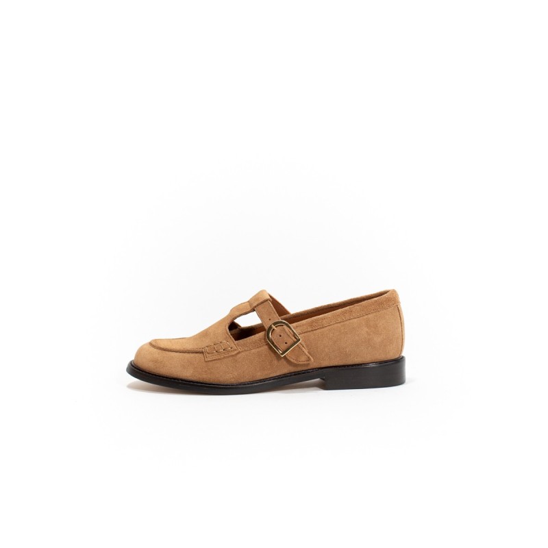 MAISON TOUFET Anne Cuir Velours Camel