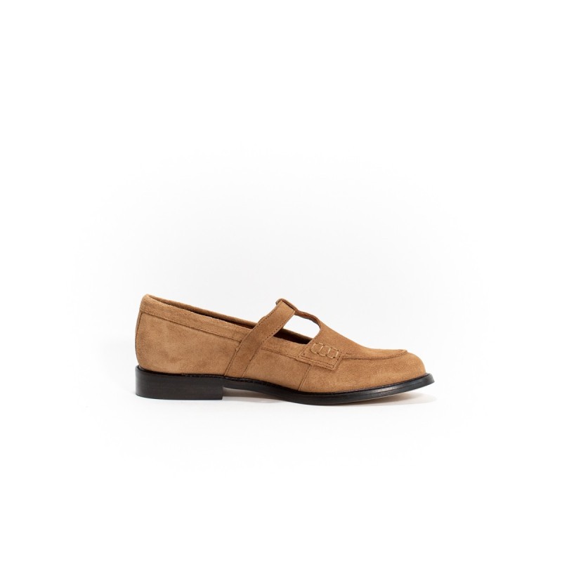 MAISON TOUFET Anne Cuir Velours Camel