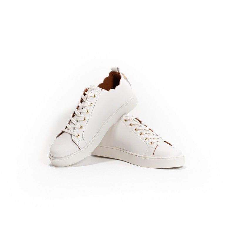 MAISON TOUFET Julie Cuir Blanc