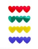 MIMI&LULA Heart Acetate Clips Multi
