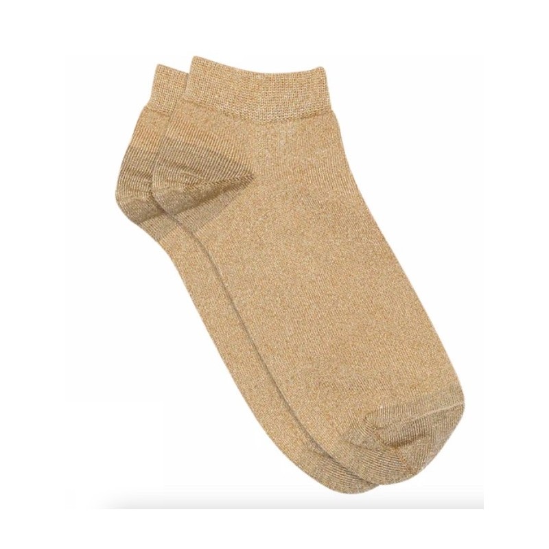 MP DENMARK Zoé Glitter Socks 162/Golden Tan