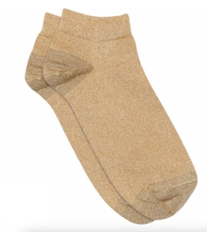 MP DENMARK Chaussette Zoé Glitter 162/Golden Tan