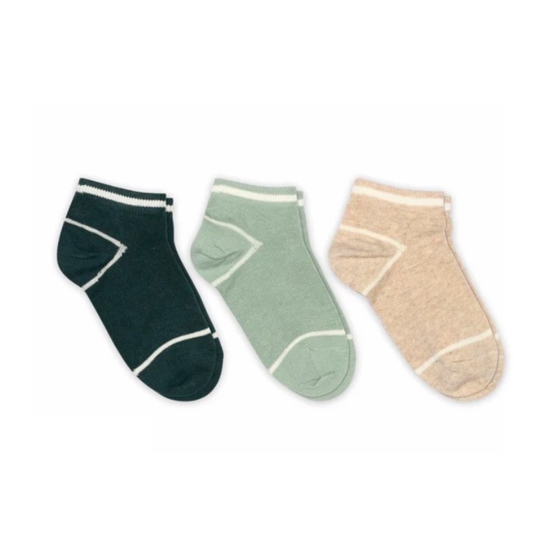 MP DENMARK Bo Sneaker Socks-3-Pack Green Multi