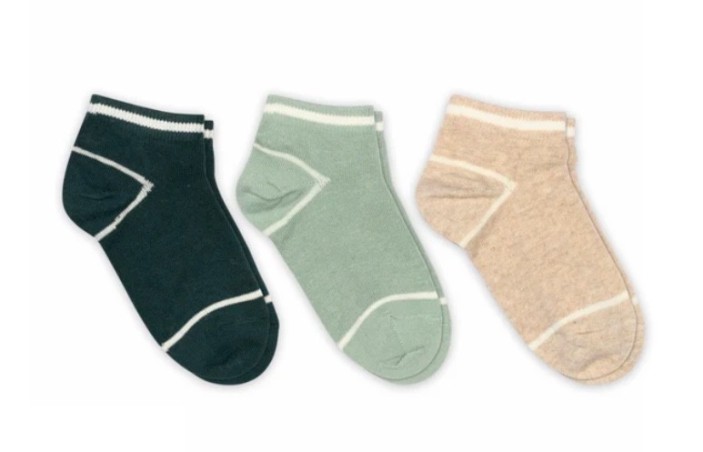 MP DENMARK Chaussette 3 Pack Bo Sneaker Green Multi