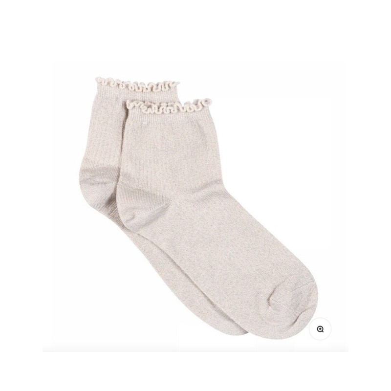 MP DENMARK Lis Glitter Short Socks 725/Champagne