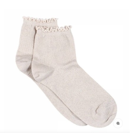 MP DENMARK Chaussette Lis Glitter Short 725/Champagne