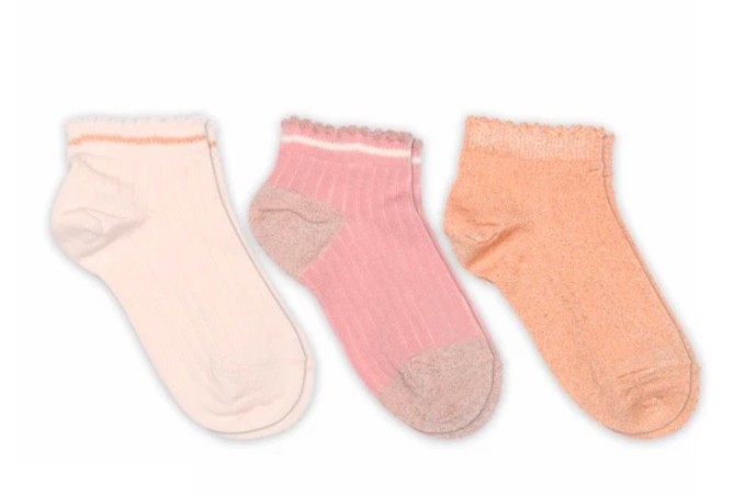 MP DENMARK Chaussette 3 Pack Petra Sneaker 8997/Rose Multi Mix