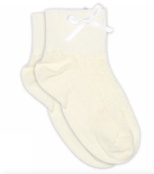 MP DENMARK Una Short Sock-Bow 432/Snow White