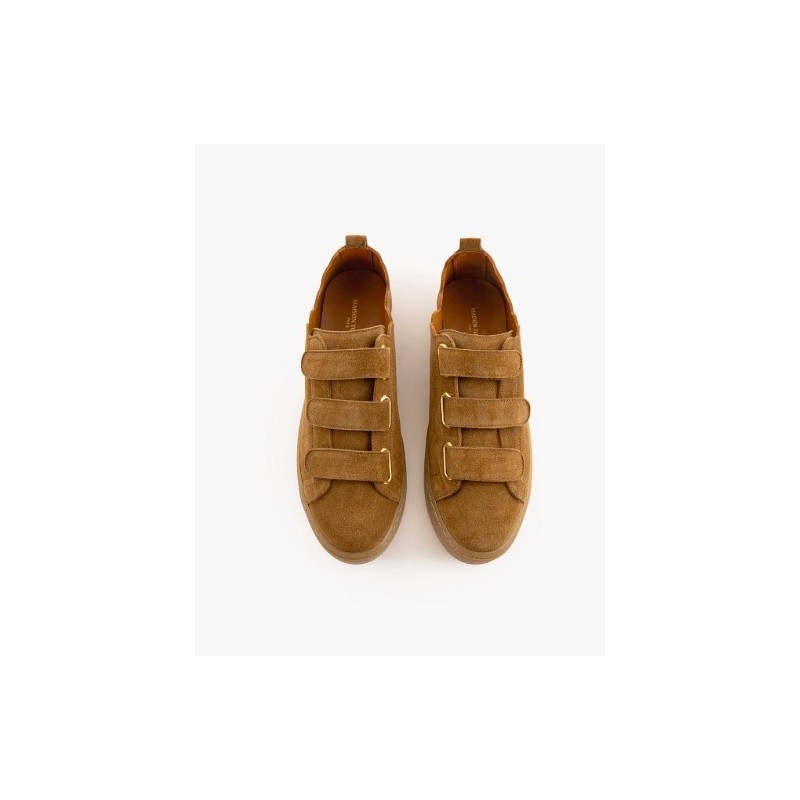 MAISON TOUFET Julianne Cuir velours camel