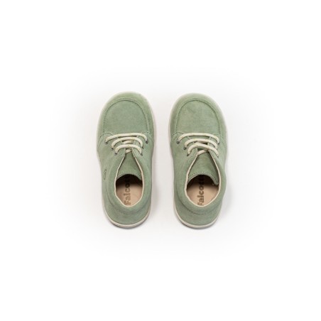 Bottines enfant nubuck vert sauge Falcotto Ostrit | Victoire