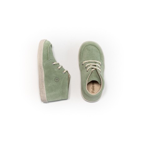 Bottines enfant nubuck vert sauge Falcotto Ostrit | Victoire