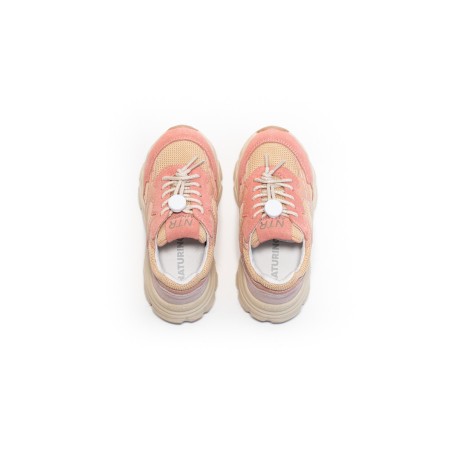 NATURINO Yambe Suède/Net Sunset Vanilla Peach Cipria