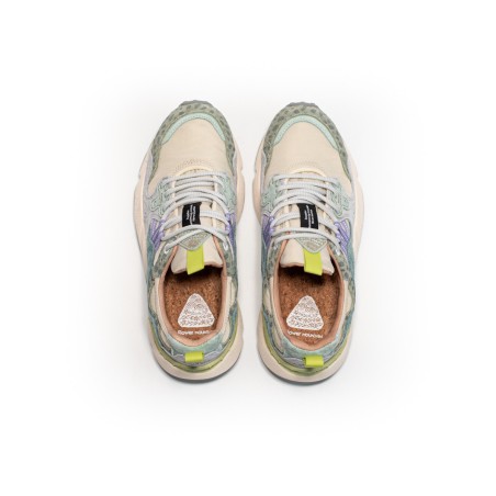 FLOWER MOUNTAIN Basket Yamano 3 Woman Animalier Taupe-Greenbottle