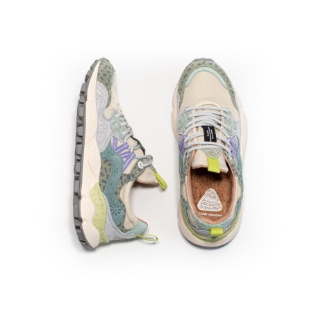FLOWER MOUNTAIN Basket Yamano 3 Woman Animalier Taupe-Greenbottle