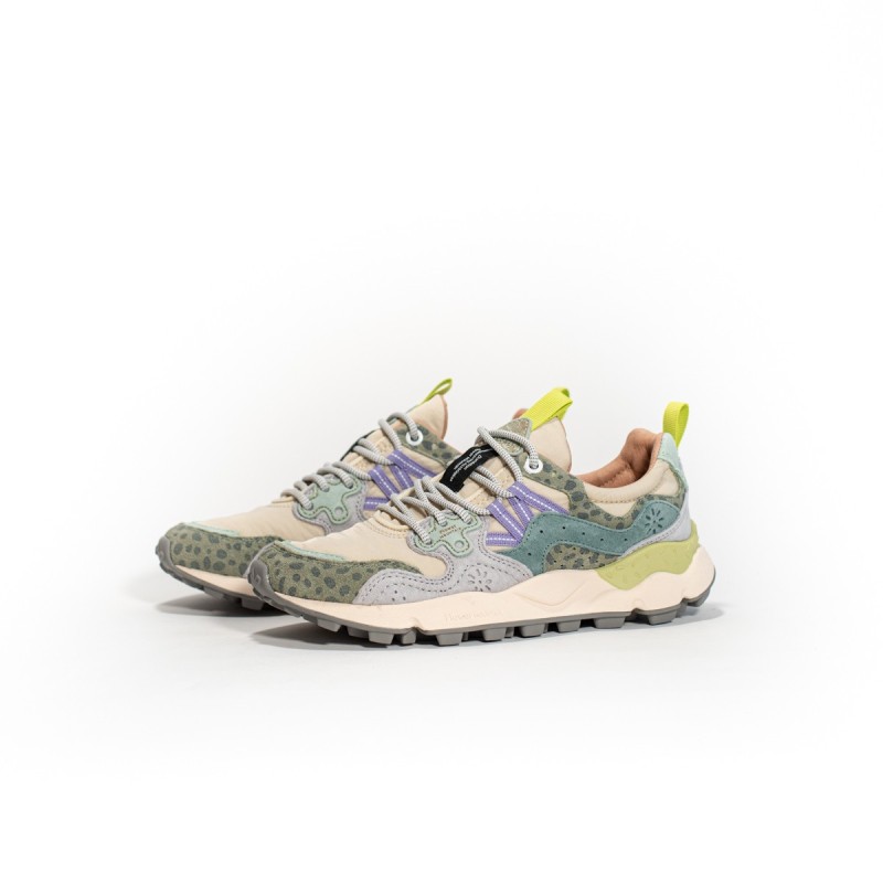 FLOWER MOUNTAIN Yamano 3 Woman Animalier Taupe-Greenbottle