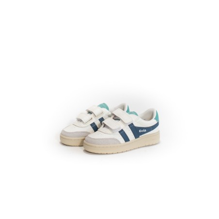 GOLA Basket Falcon Strap Trainer White/Moonlight/Sea