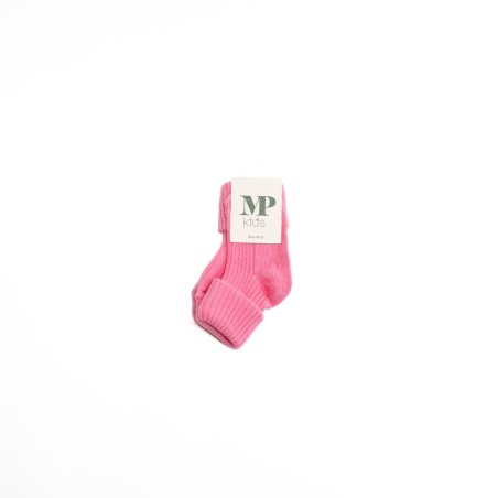 MP DENMARK Chaussette Cotton Rib Bord 1287/Pink Cosmos
