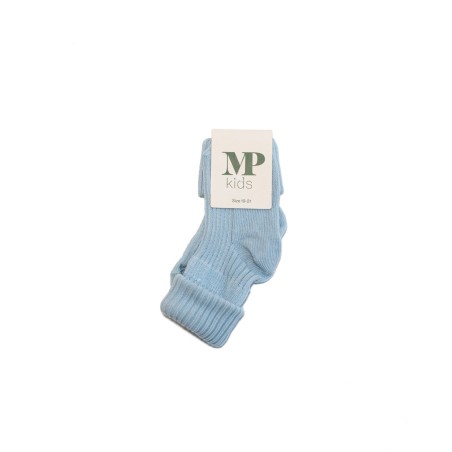 MP DENMARK Chaussette Cotton Rib Bord 31/Sky Way