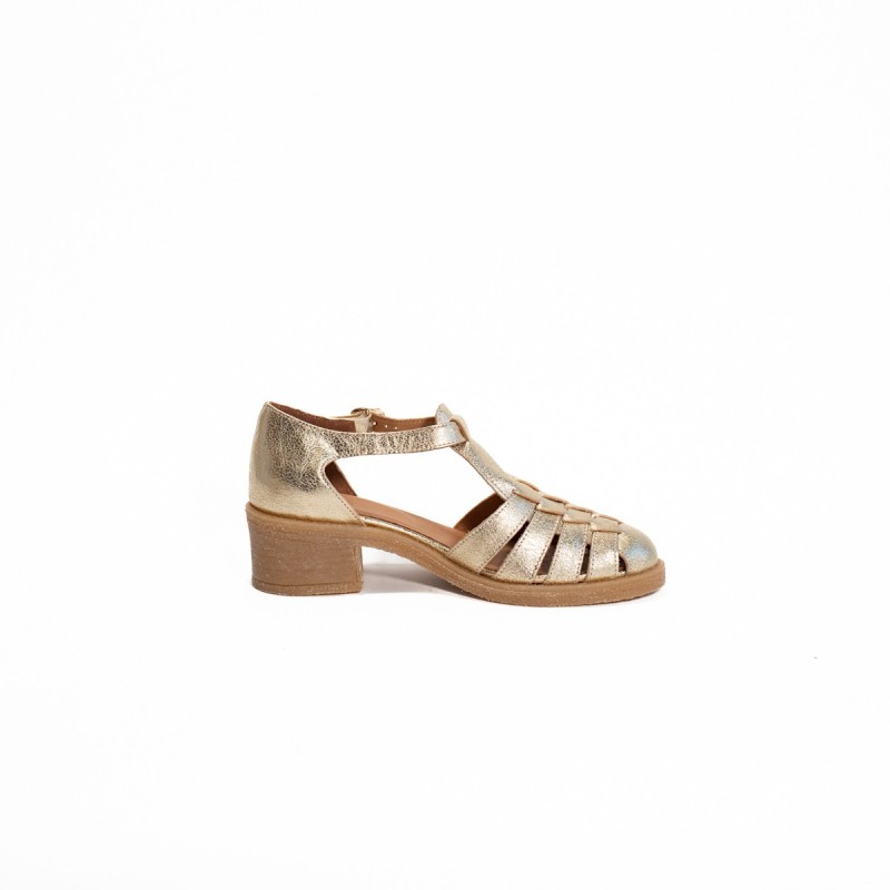Sandales Aliwell Dolores C.Metal Blondi – Talon 4 cm | Victoire Chauss