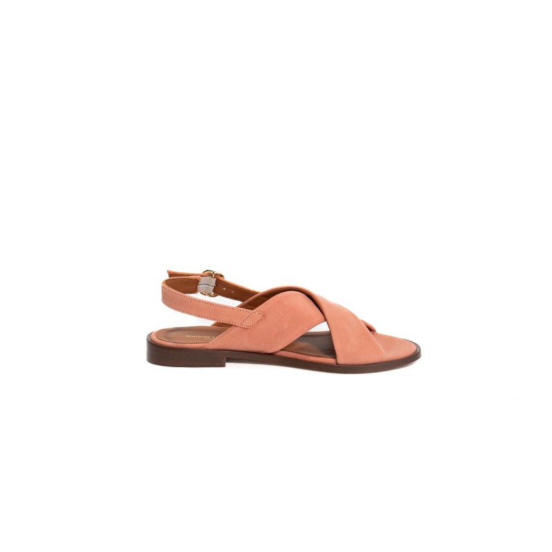 MAISON TOUFET Axelle Cuir Velours Rose