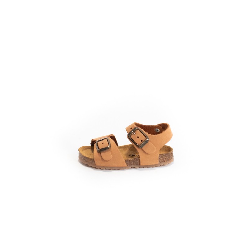 PLAKTON Sandale Pixel Nobuck Cuoio