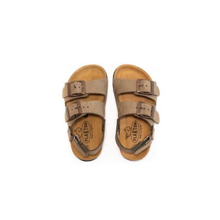 PLAKTON Sandale Poli Nobuck2 Kaki