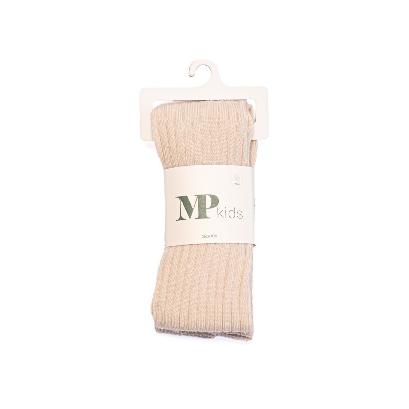 MP DENMARK Bas Collant Wool Rib Tights 4109 Ecru