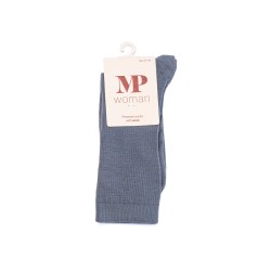 MP DENMARK Chaussette Fine Wool Rib 4222/Stone Blue