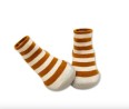 COLLEGIEN Chaussons Rayures Moutarde