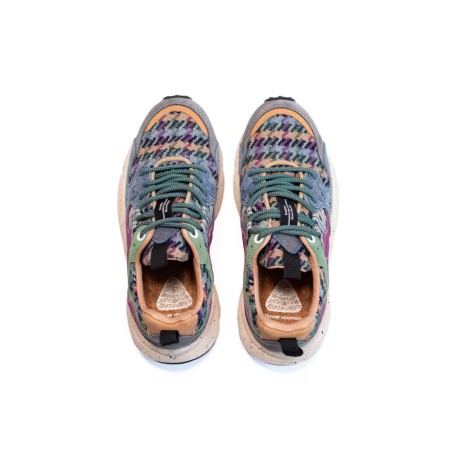 FLOWER MOUNTAIN Basket Yamano 3 Dust Cloud Grey Bordeaux