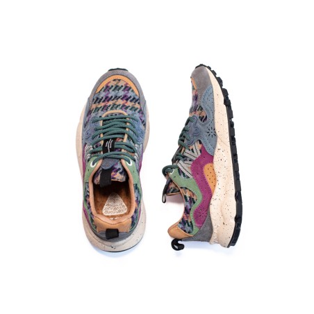 FLOWER MOUNTAIN Basket Yamano 3 Dust Cloud Grey Bordeaux