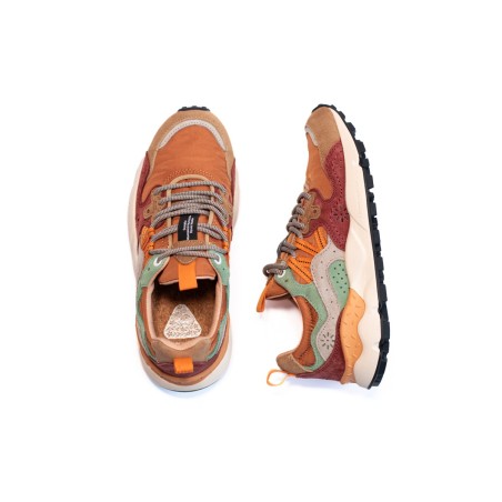 FLOWER MOUNTAIN Basket Yamano 3 Cognac Cuoio Green