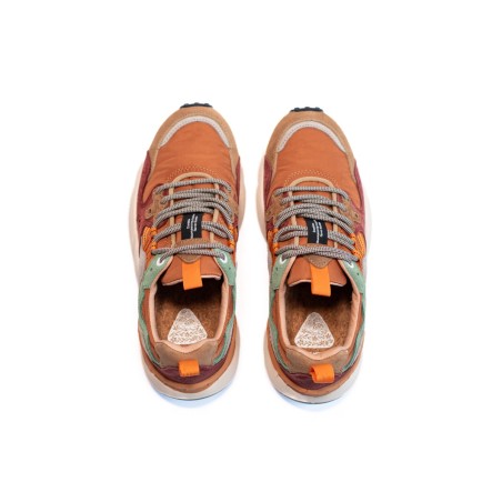 FLOWER MOUNTAIN Basket Yamano 3 Cognac Cuoio Green