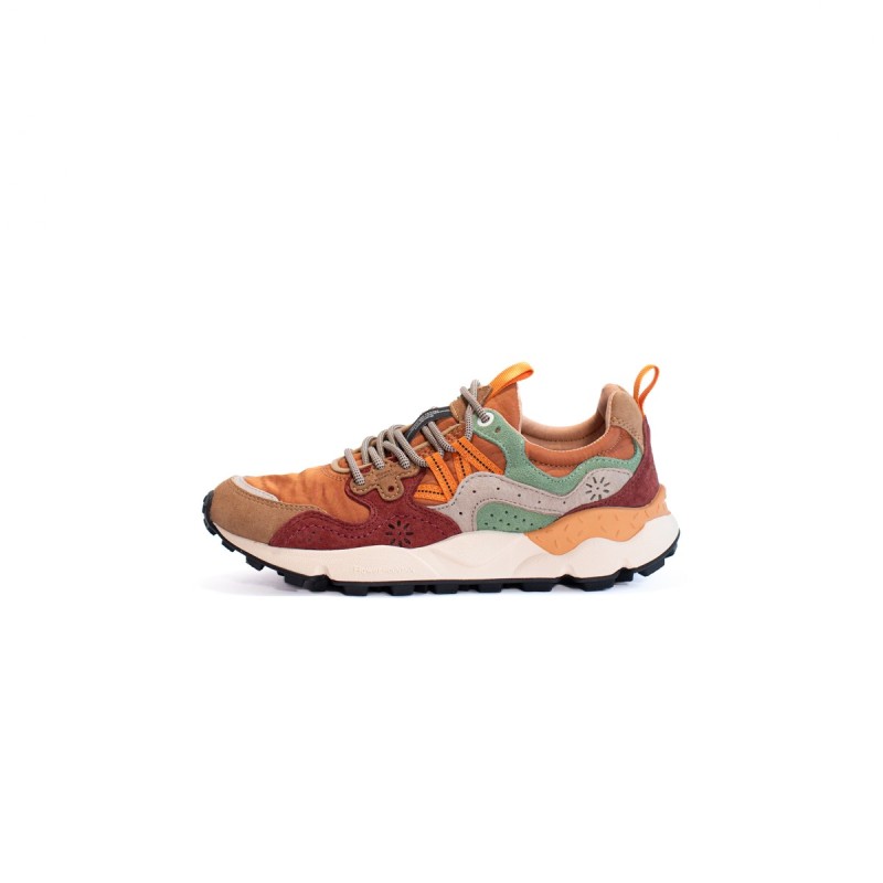 FLOWER MOUNTAIN Basket Yamano 3 Cognac Cuoio Green