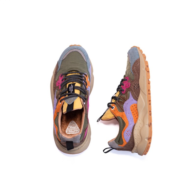 FLOWER MOUNTAIN Basket Yamano 3 Kaki Multi