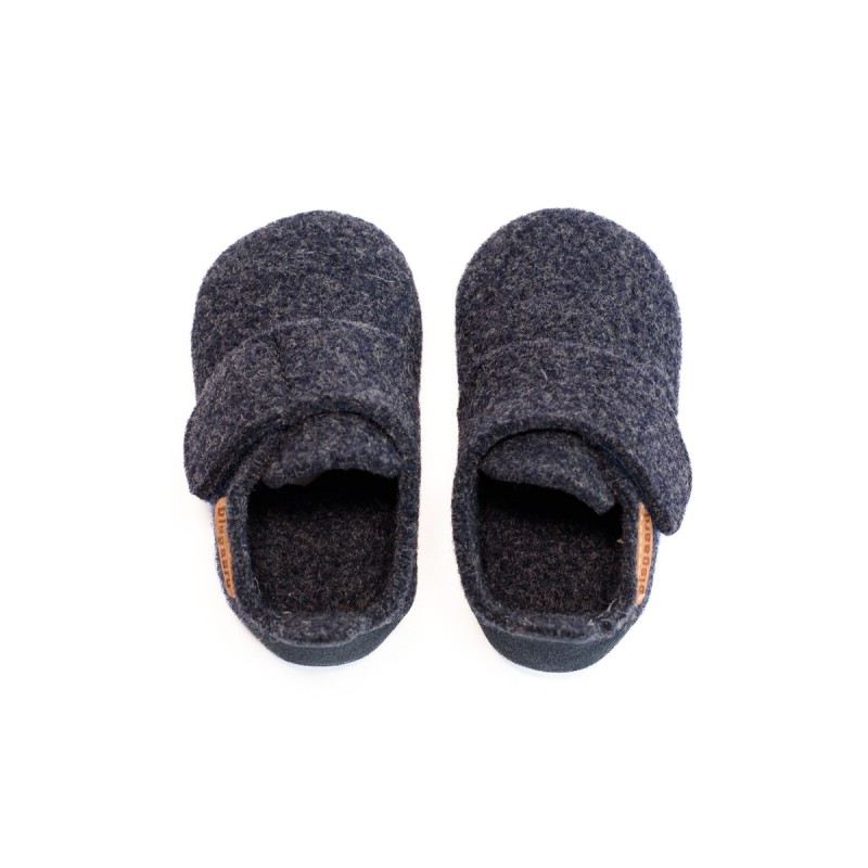 BISGAARD Chaussons Baby Wool Blue