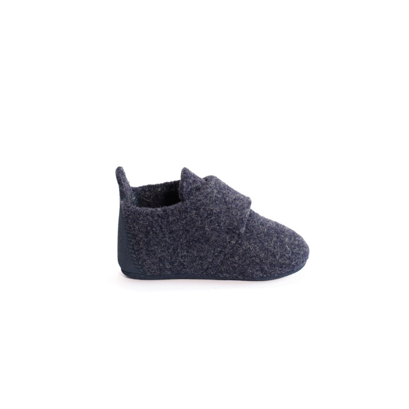 BISGAARD Chaussons Baby Wool Blue