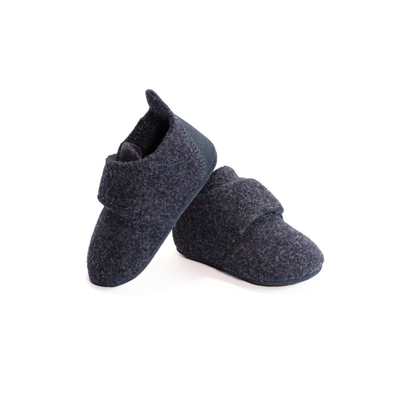 BISGAARD Chaussons Baby Wool Blue