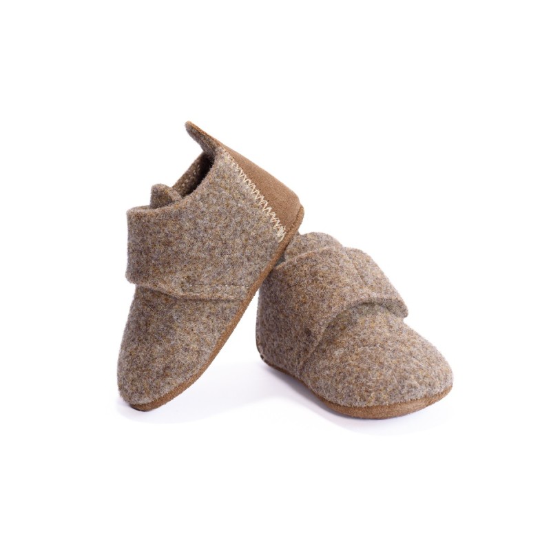BISGAARD Chaussons Baby Wool Camel