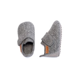 BISGAARD Chaussons Baby Wool Grey