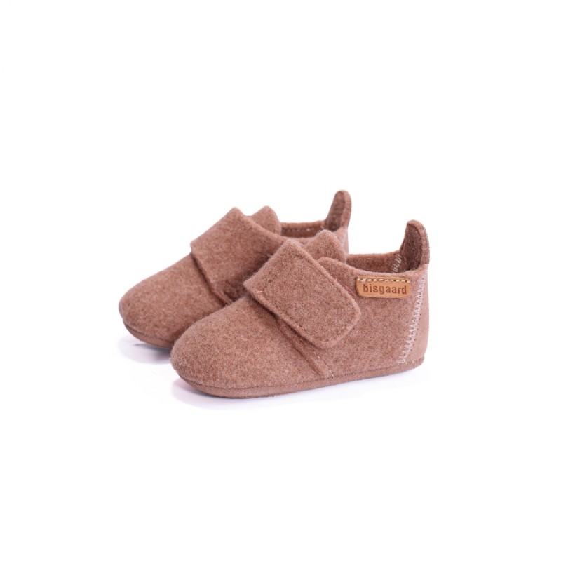 BISGAARD Chaussons Baby Wool Rose