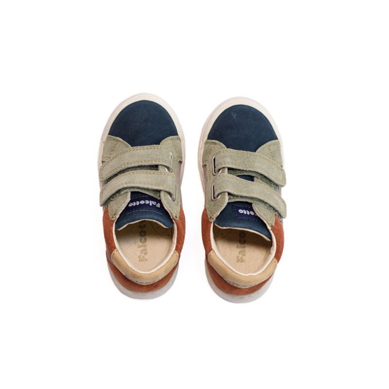 FALCOTTO Patiula VL Suède Wax Mud Navy Copper