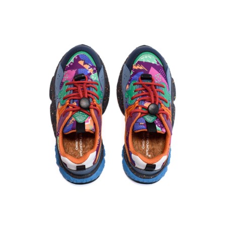 FLOWER M. By Naturino Basket Yamano Navy Azure Orange