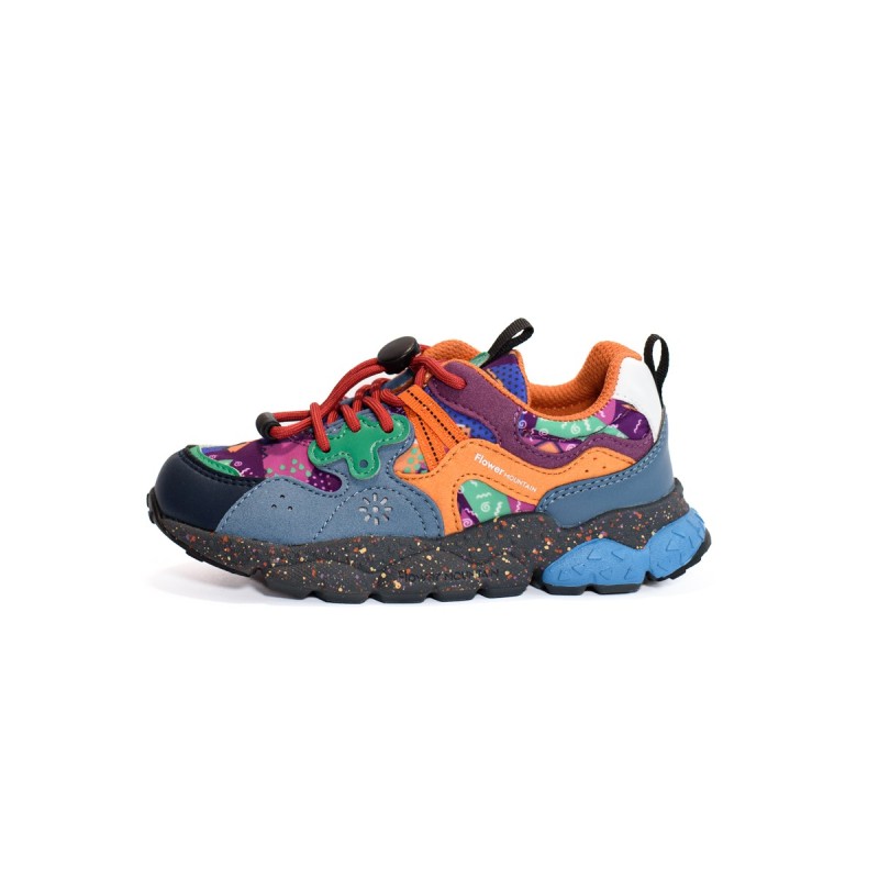FLOWER M. By Naturino Basket Yamano Navy Azure Orange