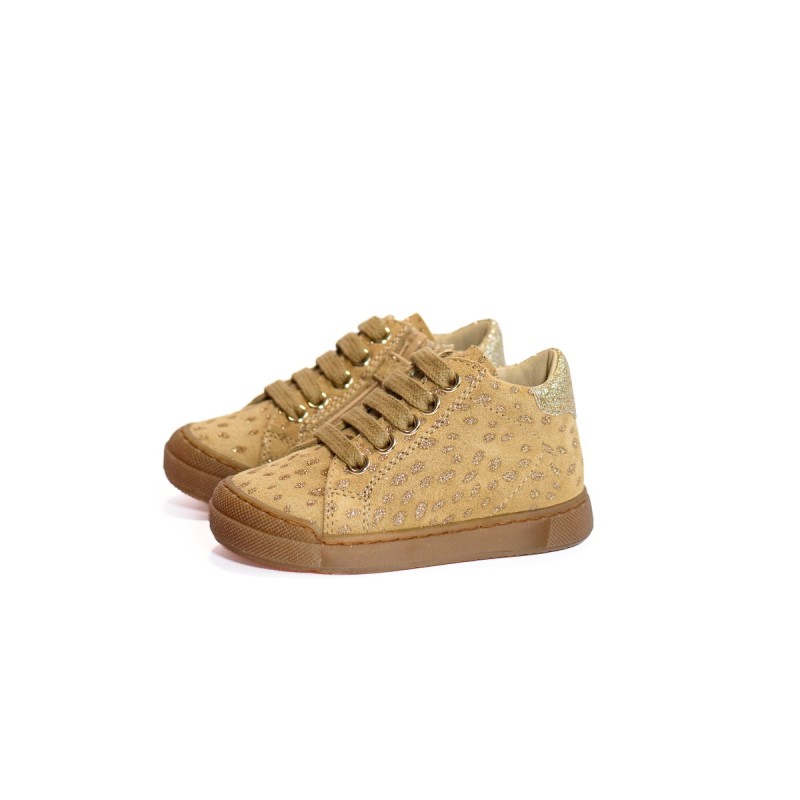 NATURINO Eindhoven High Zip Suède Cerbiatto/Glitter