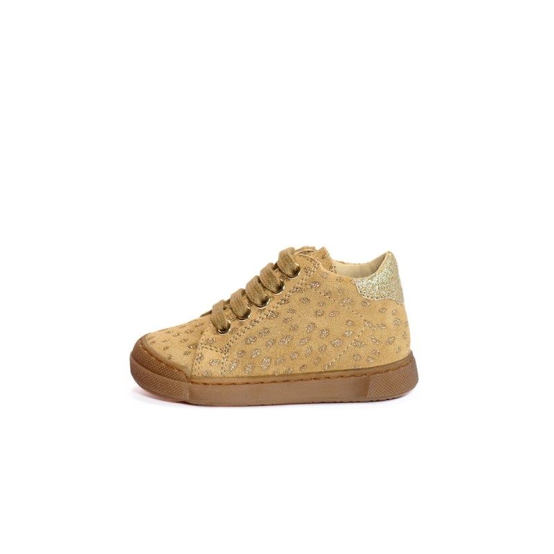 NATURINO Eindhoven High Zip Suède Cerbiatto/Glitter