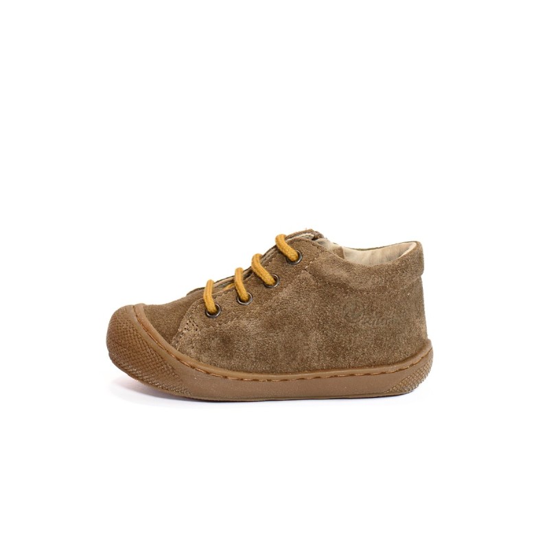 NATURINO Cocoon Zip Suède Light Brown Zucca