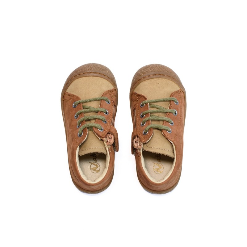 NATURINO Cocoon Zip Nabuk Brown Sand